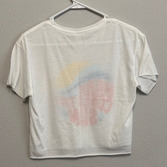 Next Level Apparel White Tee with Sun and Waves Graphic - Picture 3 of 3